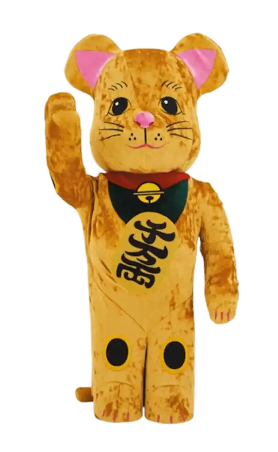 Bearbrick Lucky Cat Gold Costume Edition 1000%