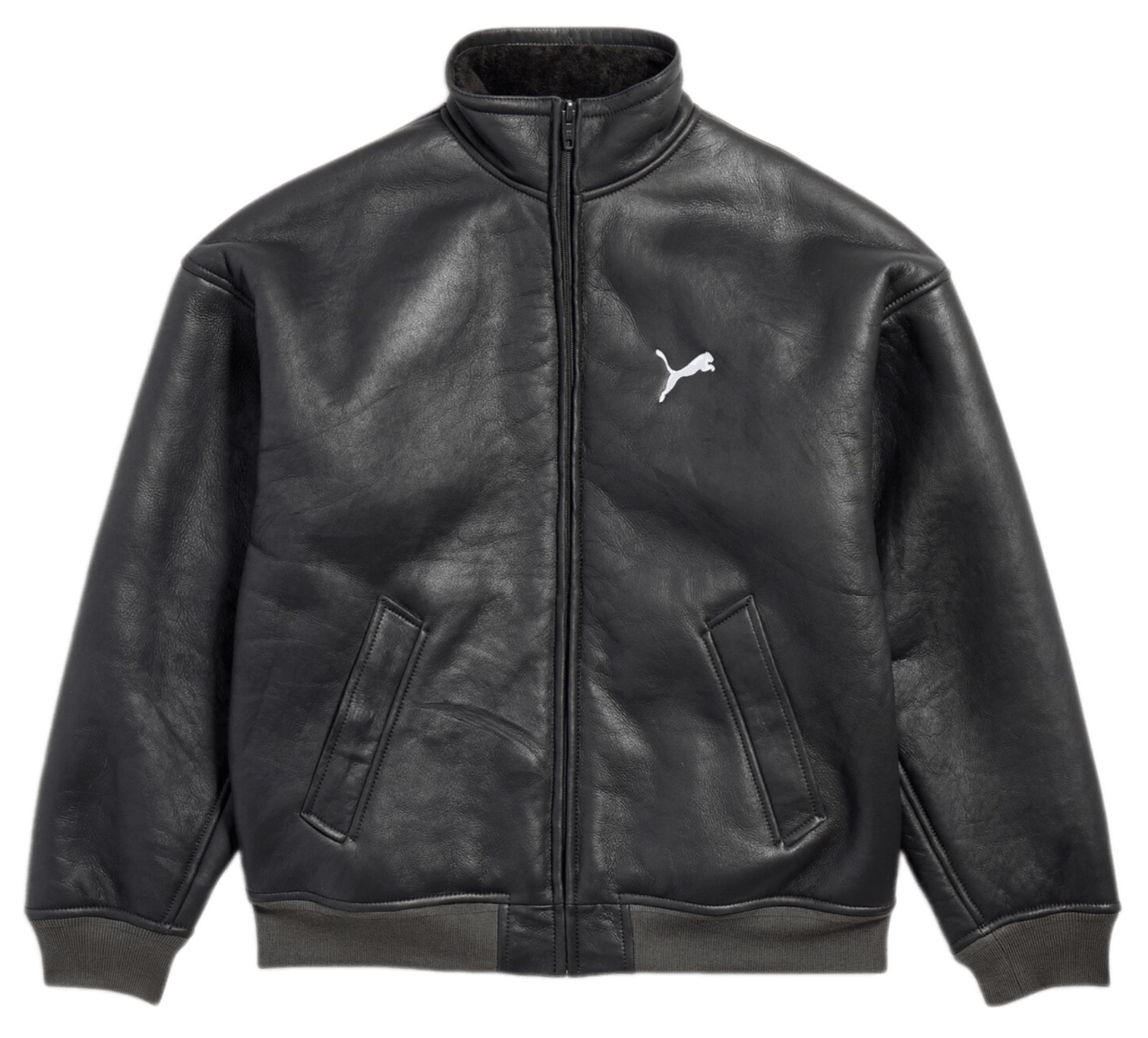 Balenciaga I Puma Leather Jacket - Anthracite