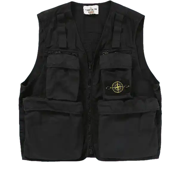 Supreme Stone Island Camo Cargo Vest - Black Camo