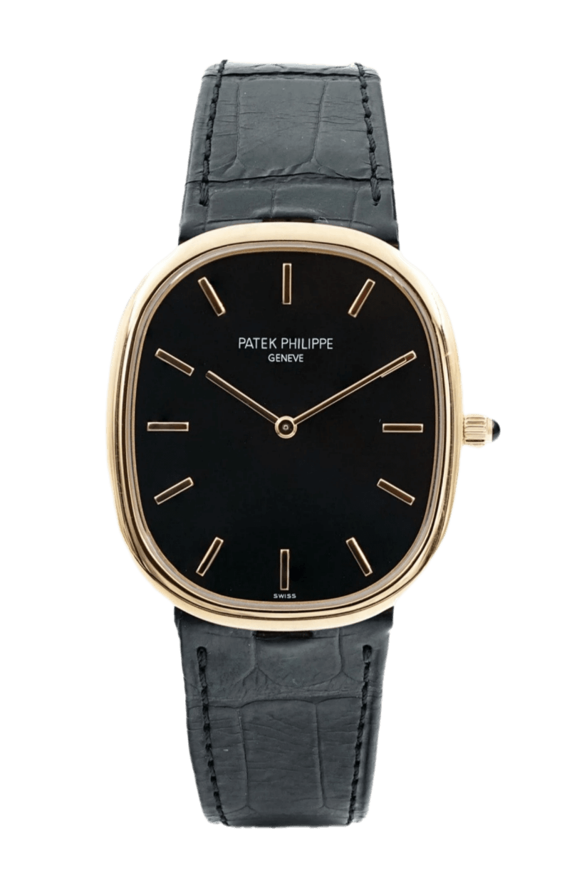Patek Philippe Golden Ellipse Black Dial - 34mm, Rose Gold (2021)