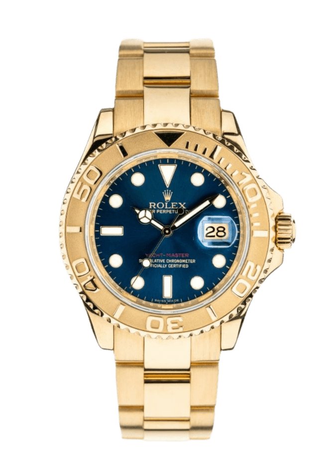 Rolex Yacht-Master Blue Dial - 40mm, Yellow Gold (2008)