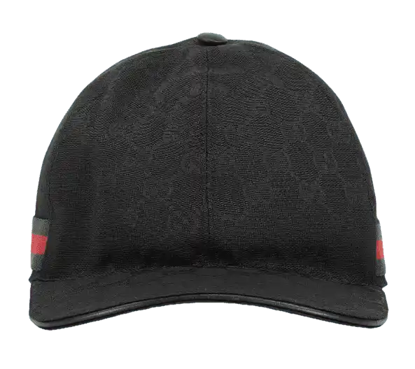 Gucci Original GG Canvas Baseball Hat with Web - Black