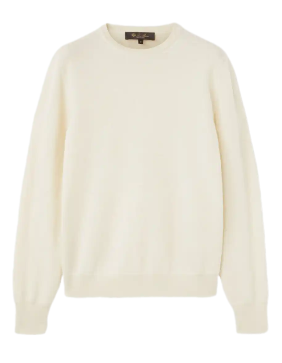 Loro Piana Cashmere Loro Crewneck - Pure Dunes Melange