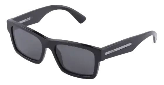 Prada Sunglasses Iconic Metal Plaque - Slate Gray