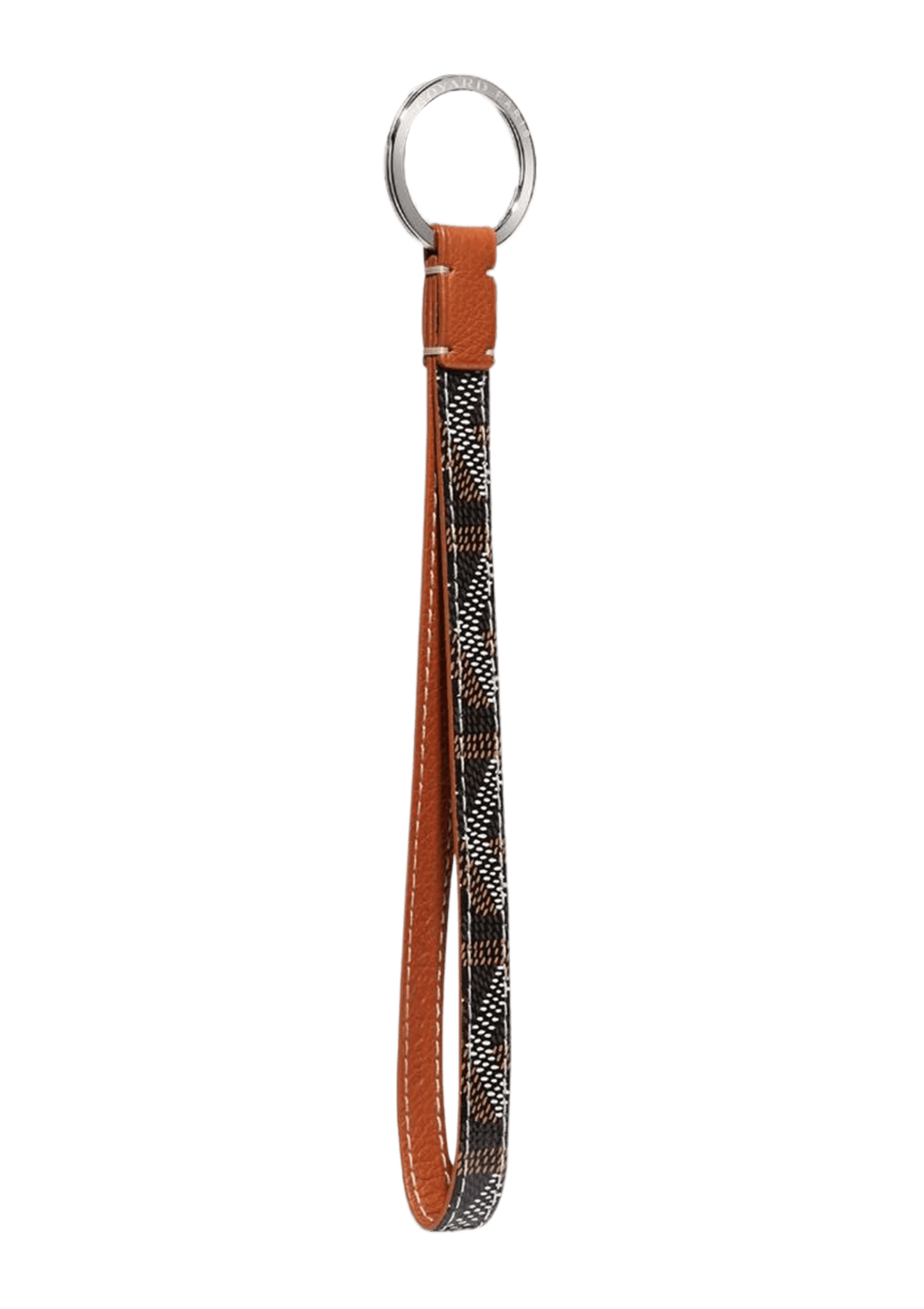 Goyard Sesame Key Ring - Black and Tan