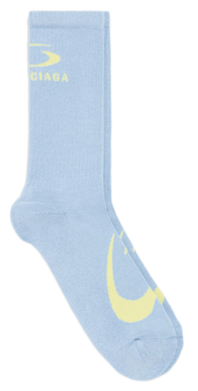 Balenciaga Loop Sports Icon Socks - Blue/Yellow