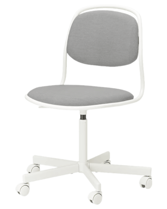 ÖRFJÄLL Swivel Chair - White/Vissle Light Gray