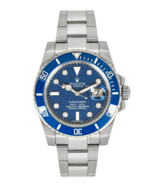 Rolex Submariner Blue Diamond Dial (Smurf) - 40mm, White Gold (2010)