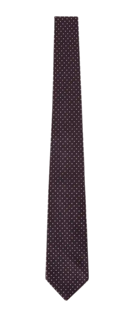 Loro Piana Twinkle Tie - Purple Wine