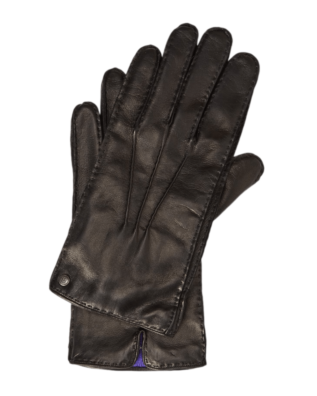 Ralph Lauren Cashmere-Lined Lambskin Gloves - Brown