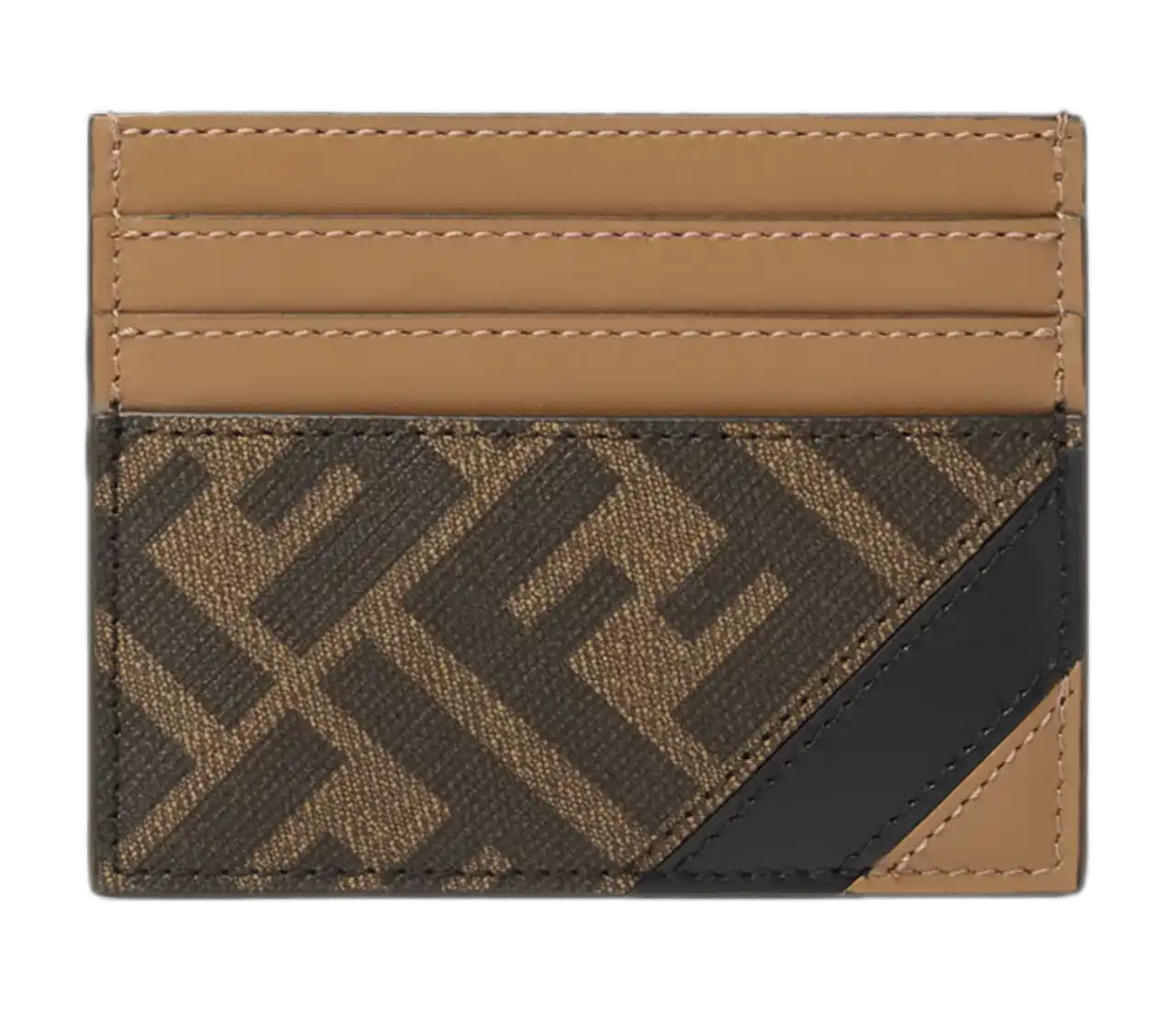 Fendi Timeless Card Holder - Brown