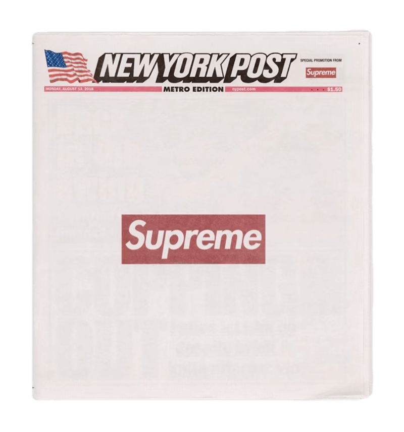Supreme New York Post (Metro Edition) Newspaper