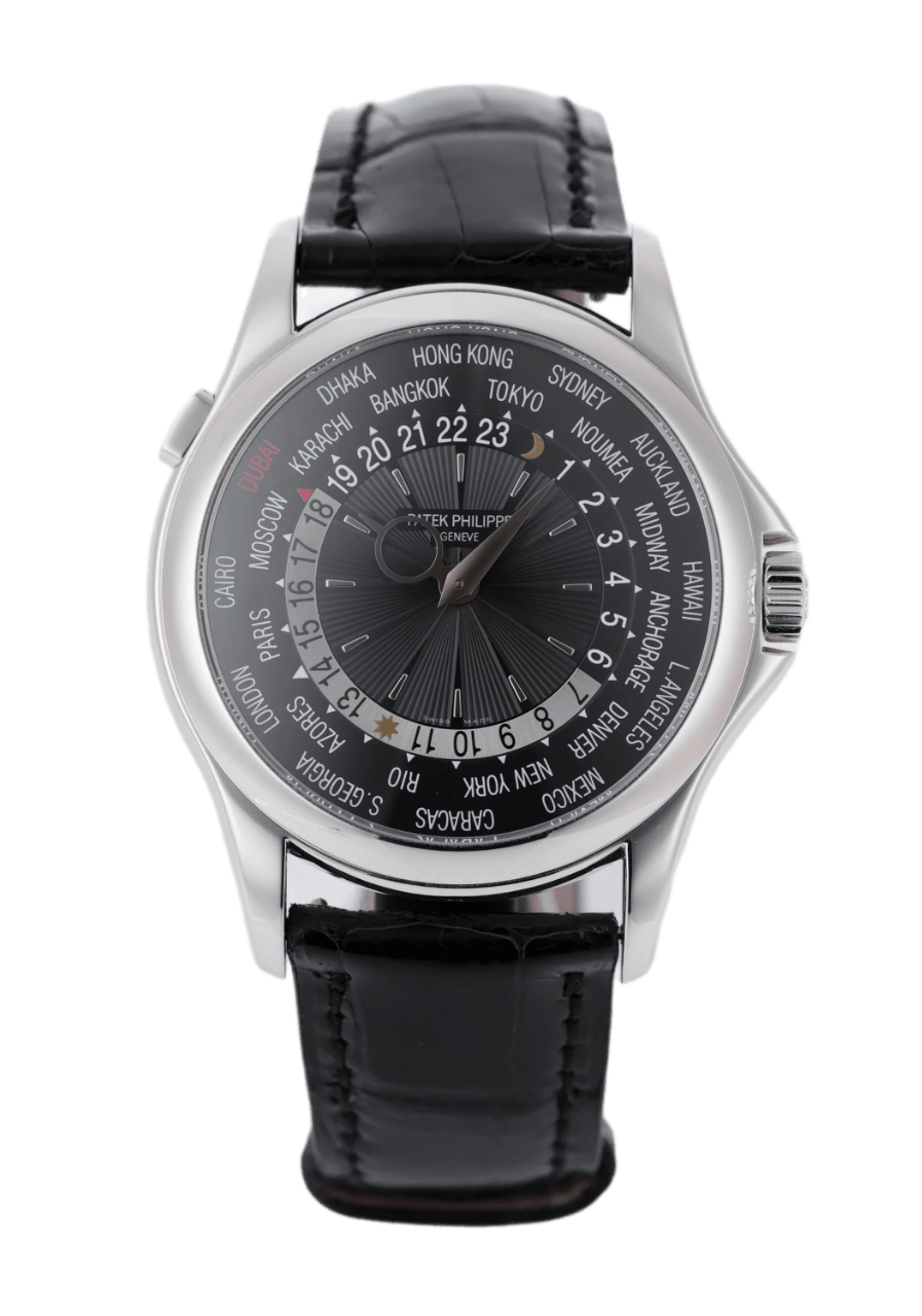 Patek Philippe World Time Dubai Edition Black Dial - 39.5mm, Platinum