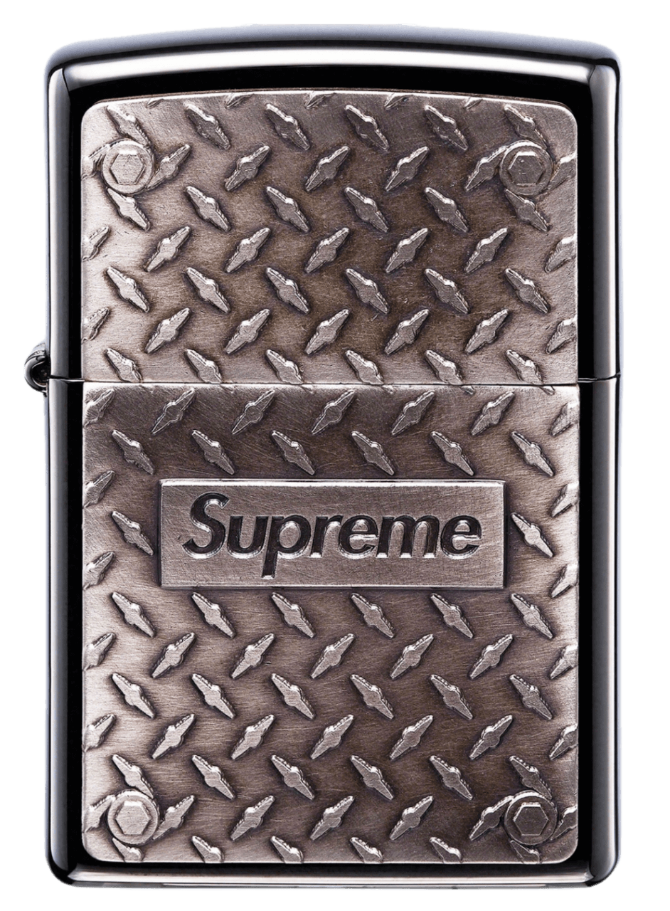 Supreme Diamond Plate Zippo - Metal