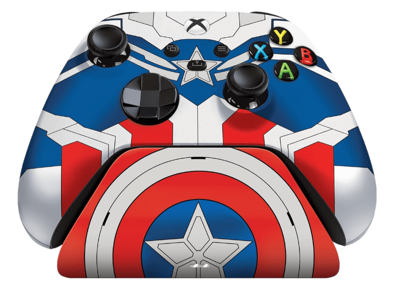 Razer Limited Edition Captain America Wireless Controller & Quick Charging Stand For Xbox