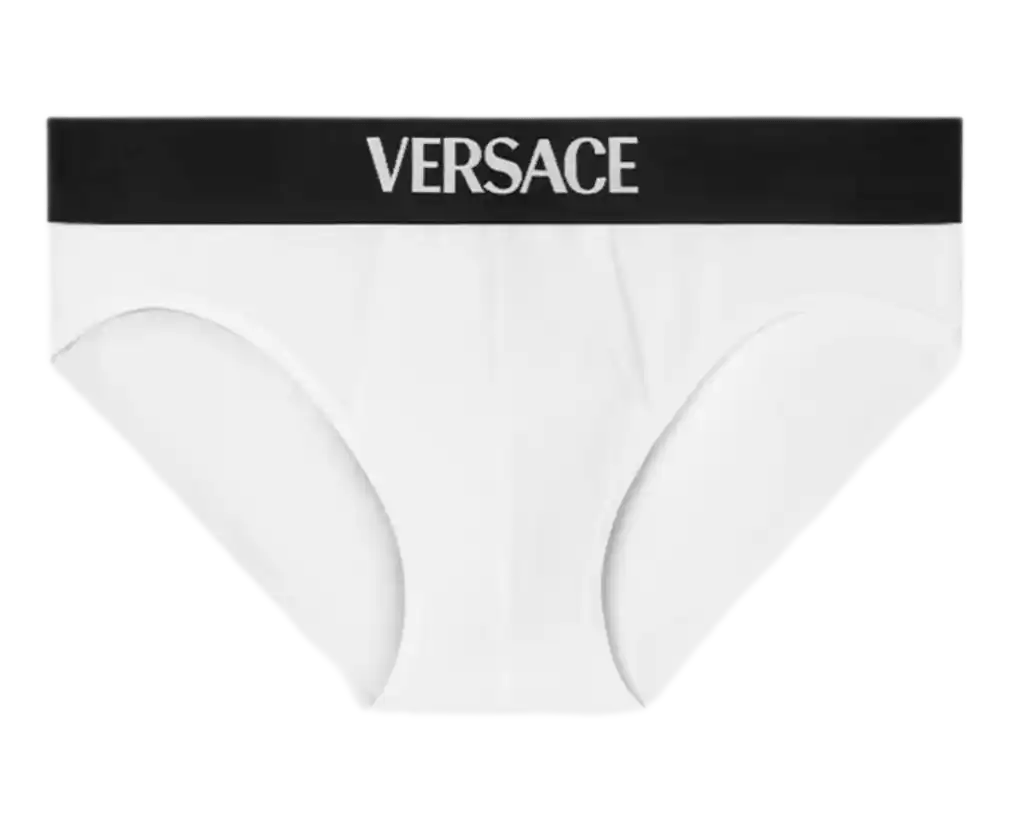 Versace Logo Briefs - White