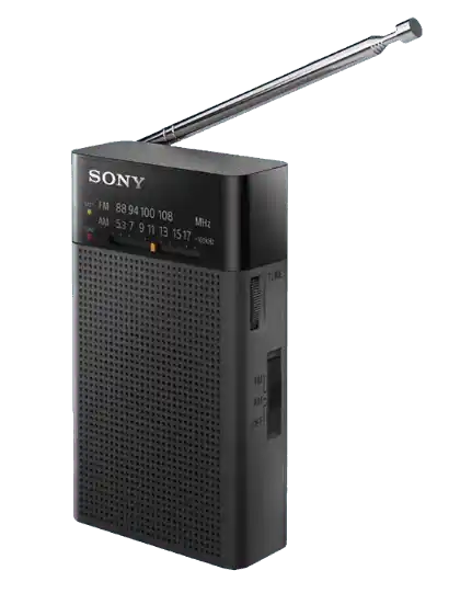 Sony ICF-P27 Portable Radio with Speaker and AM/FM Tuner