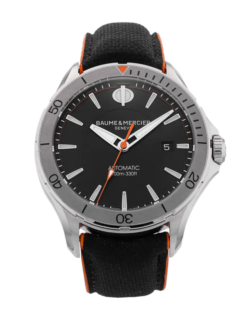 Baume et Mercier Clifton Black Dial - 42mm, Steel (2022)