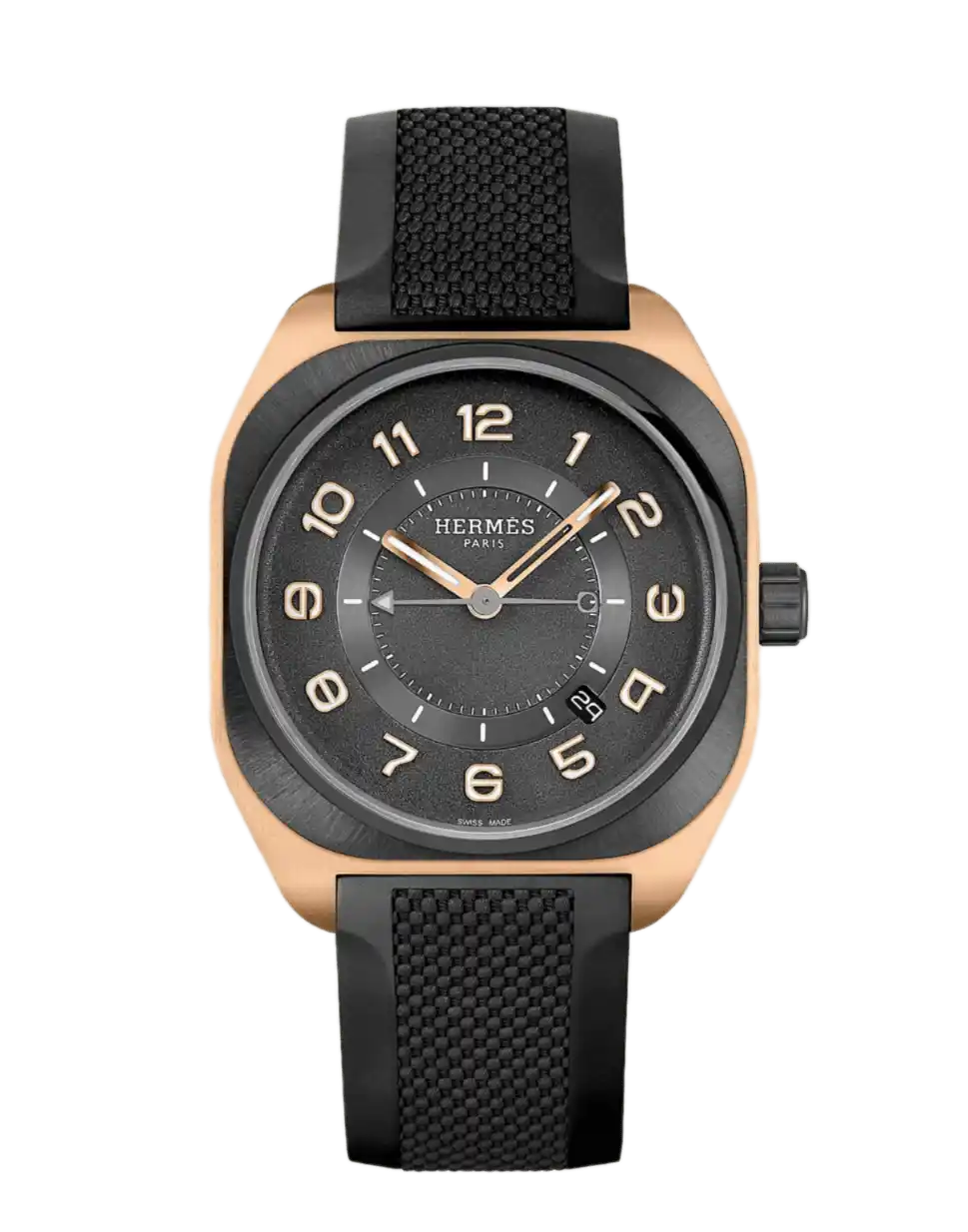 Hermès H08 Watch Black Gold Dial - 42mm, Titanium