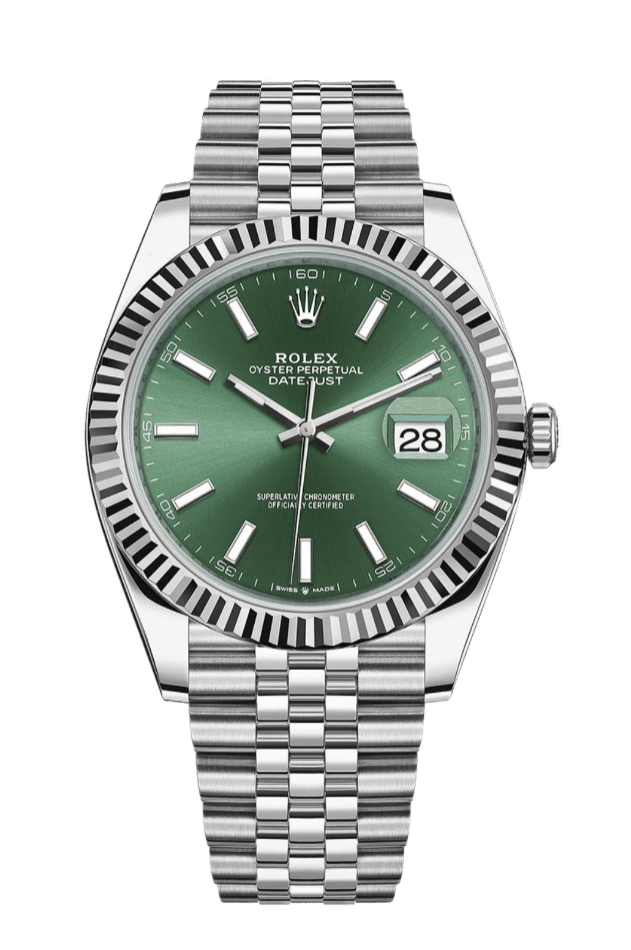 Rolex Datejust Mint Green Dial - 41mm, Steel and White Gold (2024)