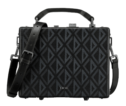 Dior Lock Case - Black CD Diamond Canvas