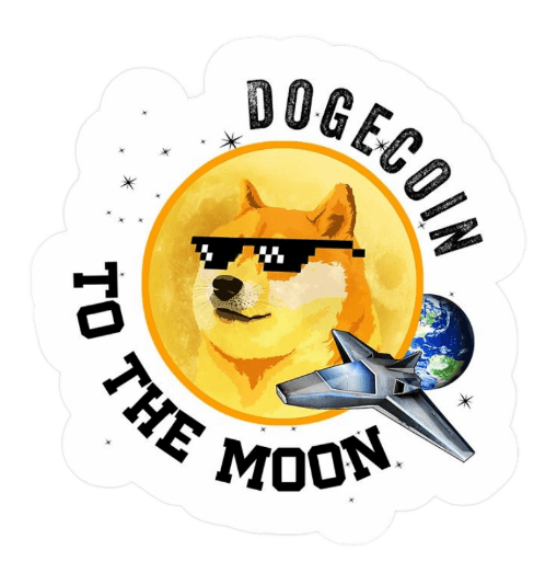 Doge Coin Sticker