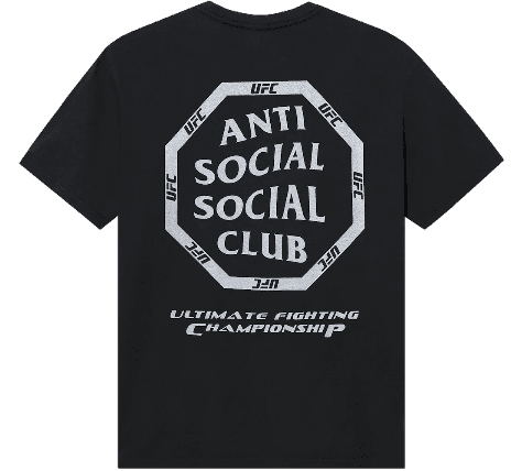 Anti Social Social Club x UFC Ultimatum Tee - Black