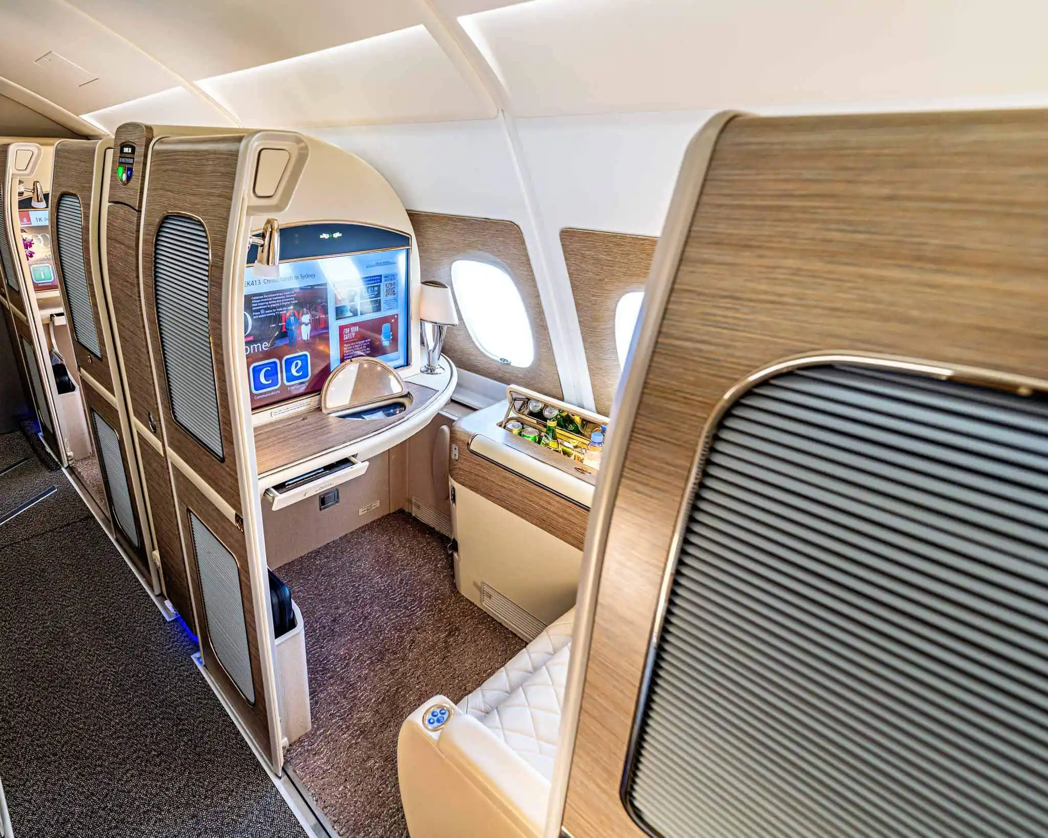 First Class Emirates Flight To Anywhere