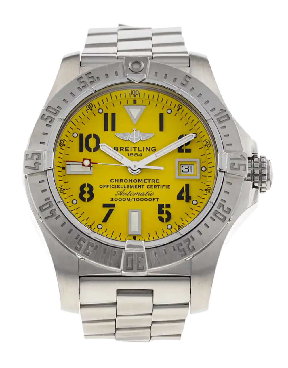 Breitling Avenger Seawolf Yellow Arabic Dial - 45mm, Steel (2013)