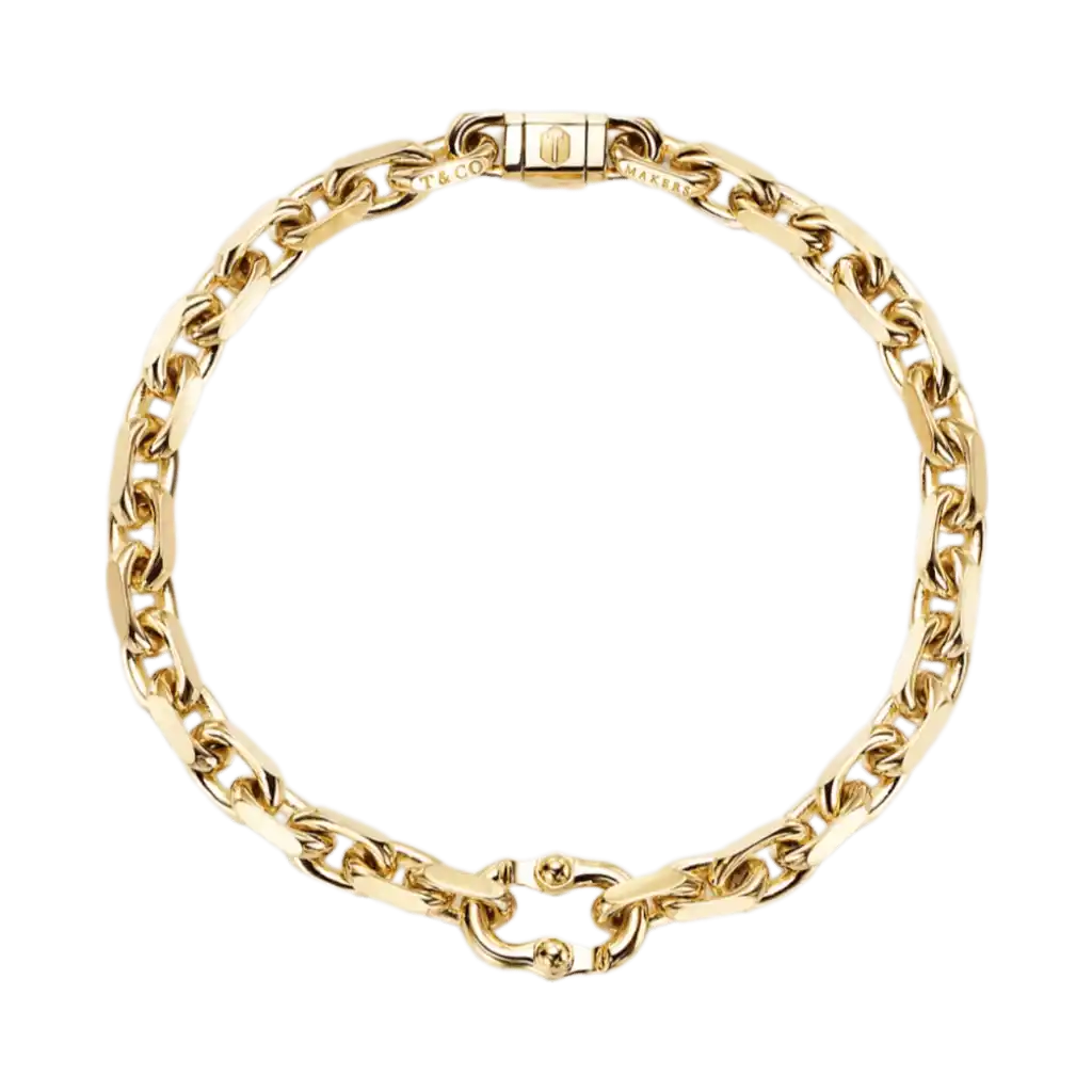Tiffany 1837 Makers Narrow Chain Bracelet - 18k Gold