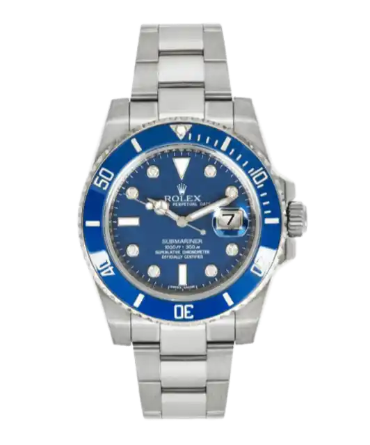 Rolex Submariner Blue Diamond Dial (Smurf) - 40mm, White Gold (2010)