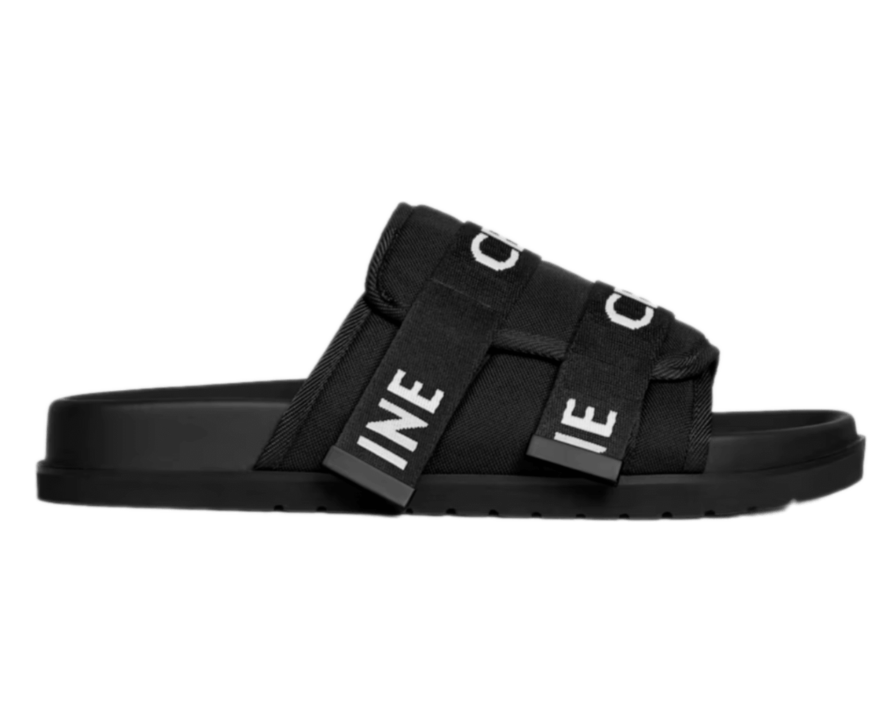 Celine Pitea Strappy Sandal In "Celine" Jacquard