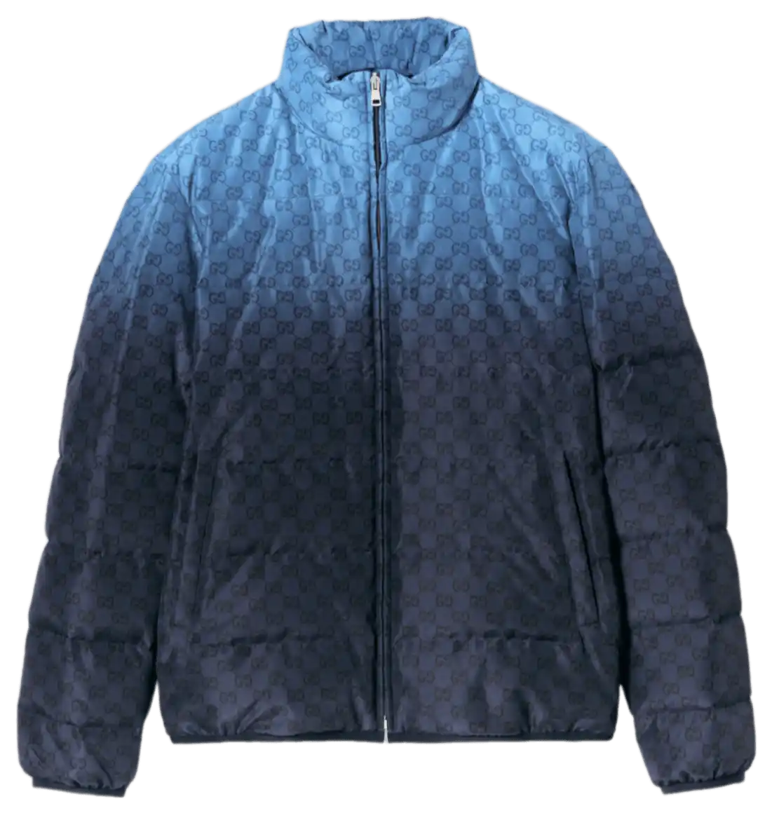 Gucci Printed Technical Poplin Zip Jacket - Blue