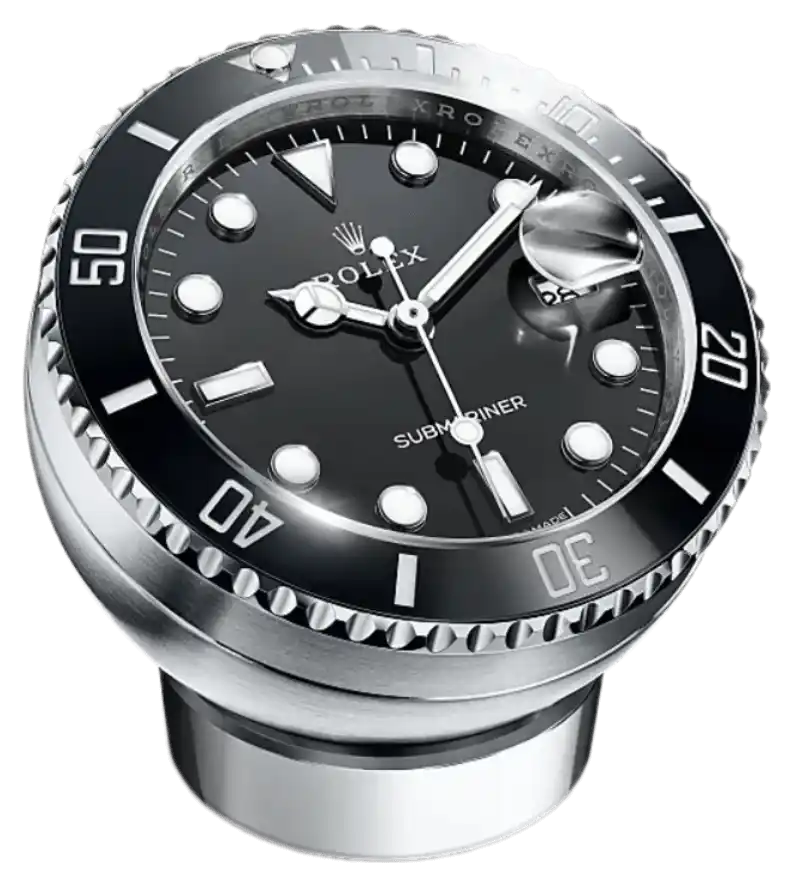 Rolex Submariner Date Desk Clock - 80mm, Steel