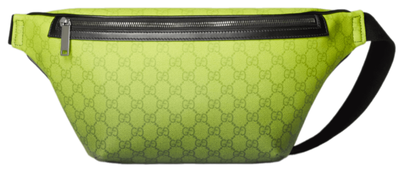 Gucci Chroma Large Belt Bag - Lime/Black