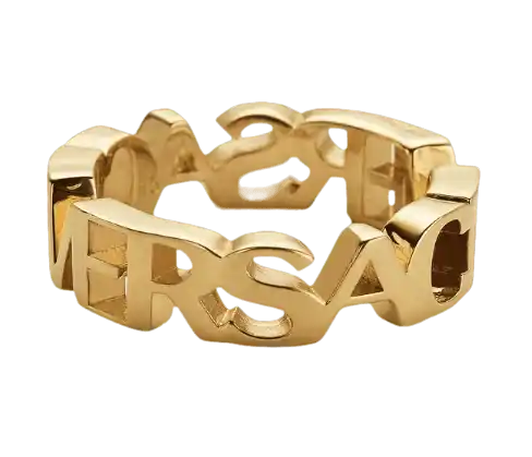 Versace Logo Ring - Gold