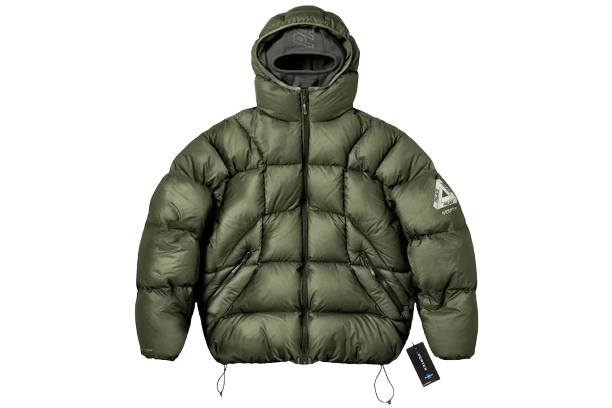 Palace Pertex Frost Balaclava Puffa - Olive