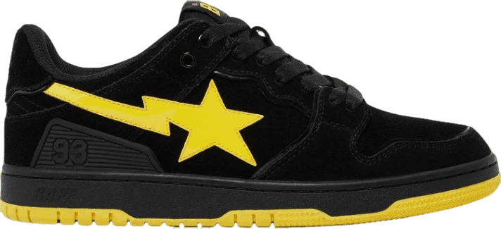 A Bathing Ape Sk8 Sta - Black Electric Yellow