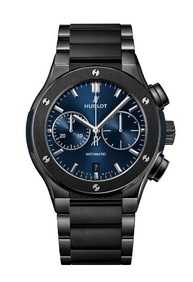 Hublot Classic Fusion Chronograph Ceramic Blue Bracelet - 45mm, Ceramic