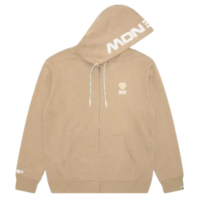 AAPE Moonface Logo Hoodie - Cream