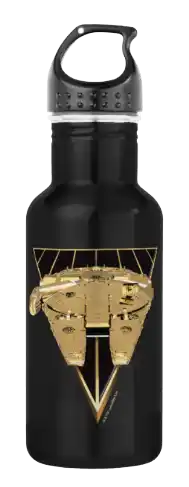Gold Millennium Falcon Stainless Steel Water Bottle