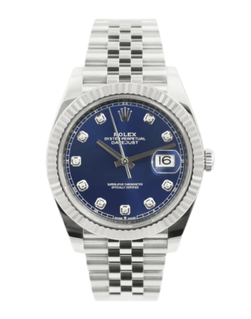Rolex Datejust Blue Diamond Dial - 41mm, Steel and White Gold (2022)