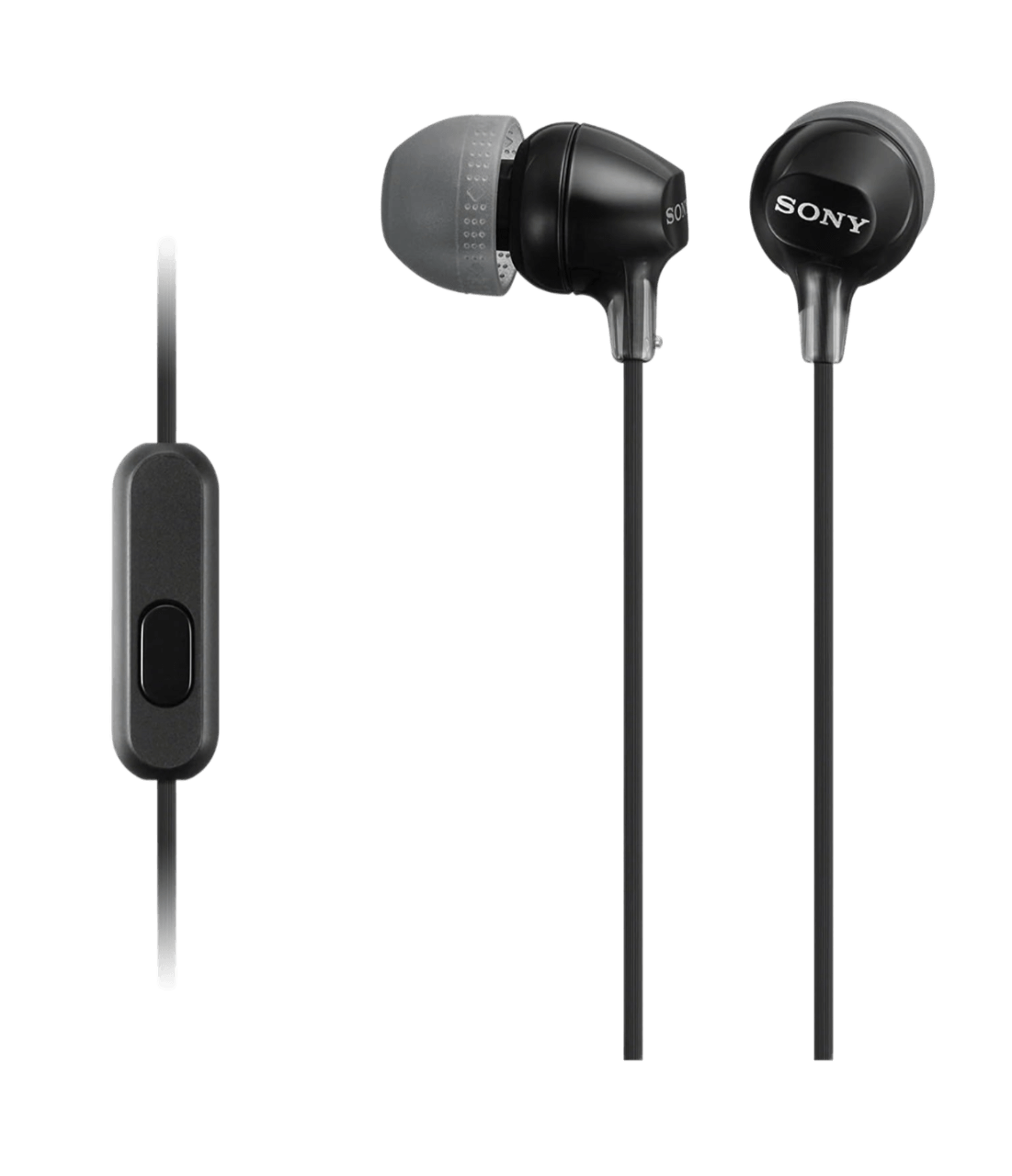 Sony MDR-EX15AP Earphones With Smartphone Mic And Control - Black