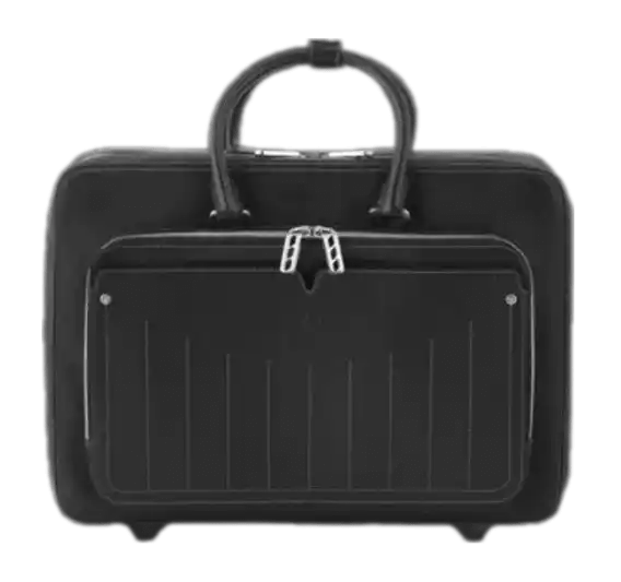 GranCabrio Man's Trolley In Black Leather