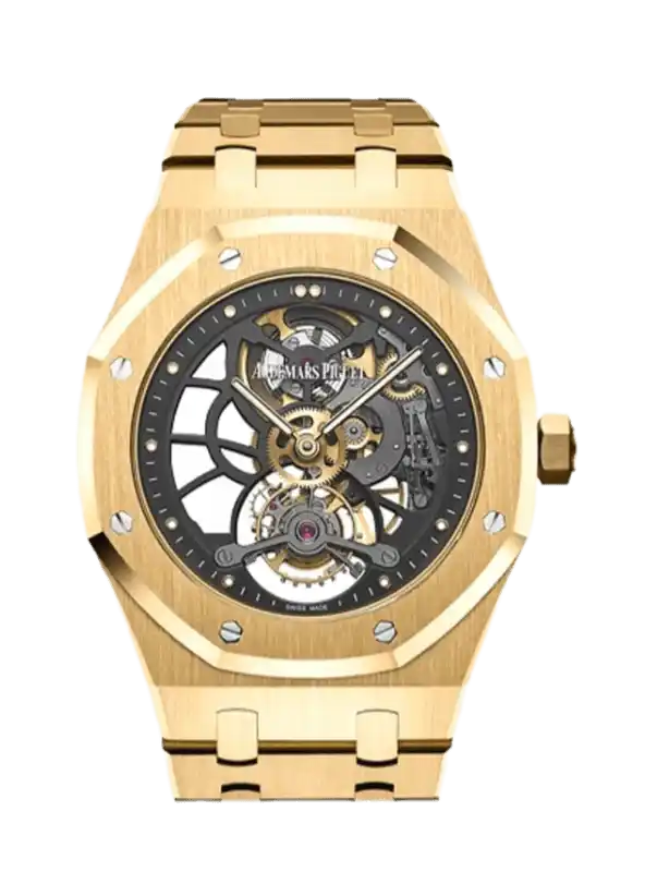Audemars Piguet Royal Oak Tourbillion Extra Thin Slate Grey Skeleton Dial - 41mm, Yellow Gold (2023)