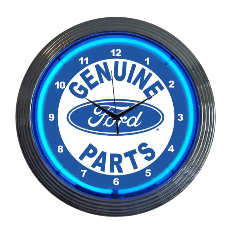 Ford Genuine Parts Neon Clock