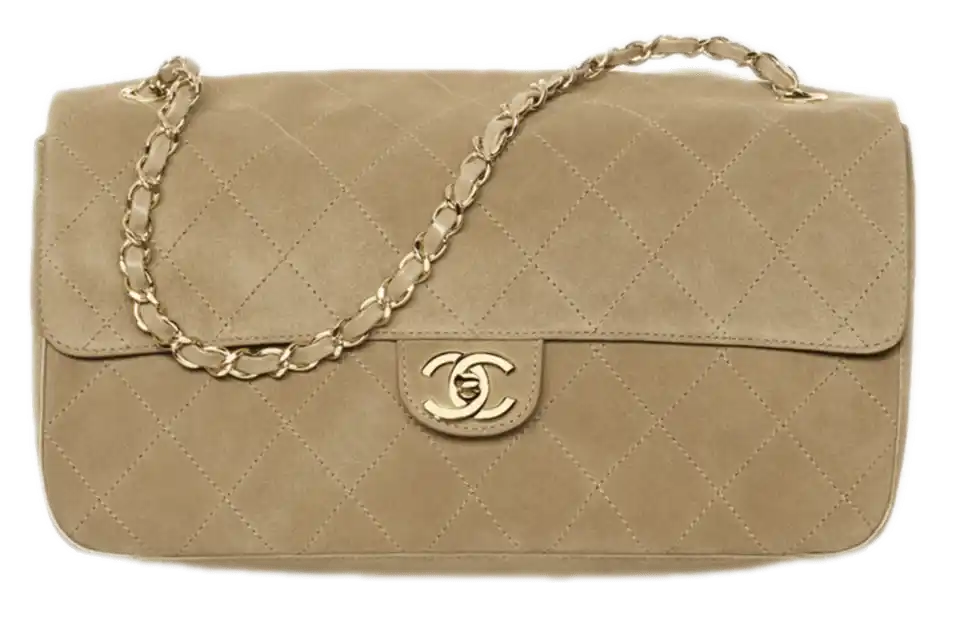 Chanel Maxi Flapbag - Dark Beige