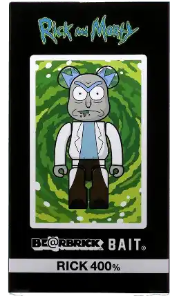 Bearbrick BAIT x Medicom Rick and Morty 400% - White