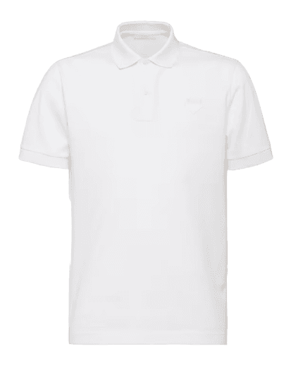 Prada Piqué Polo Shirt - White