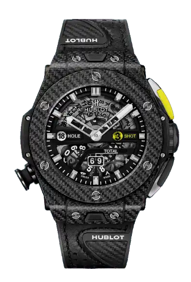 Hublot Big Bang Unico Golf Black Carbon - 45mm, Carbon Fiber/Black Texalium